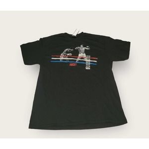 Rocky Movie Large Black T-Shirt Graphic Tee Rocky Balboa Vs Apollo Creed 2018